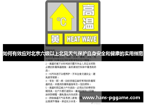 如何有效应对北京六级以上北风天气保护自身安全和健康的实用指南